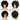 Short Afro Kinky Curly Human Hair Wig With Bangs Fluffy Natural Bob Wigs Brazilian Full Machine Made Wigs On Sale  180% Density