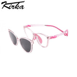 Kirka Sun glasses for Kid Boy Girl Eyewear UV400 Protect Polarized Glasses Child Magnetic sunglasses Fashion Adjustable Glasses