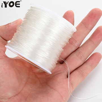 iYOE 0.5 1.5mm Elastic Cord String Transparent Elastic Thread For Jewelry Making