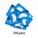 100 пар Синие