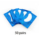 50 пар Синие