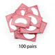 100 пар розовых