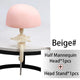 beige head and stand