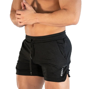Men Fitness sports Shorts Man Summer Gyms Workout Male Breathable Mesh Quick Dry