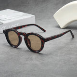 2025 New Retro Round Small Frame High-end Men's and Women's Sunglasses Cross-border Fashion Trend UV Resistant Sunglasses