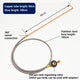 40cm copper pipe