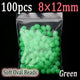 100pcs Green 8X12mm