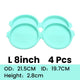Blue L 4PCS