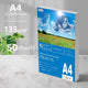 135g 50pcs A4