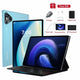 Blauw met toetsenbord