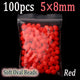 100pcs Red 5X8mm