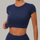 Marineblauwe top
