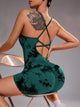 Tie dye dark green