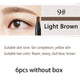 6pcs Light Brown
