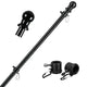 1.8m black flagpole