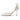 2024 Spring Women Wedding Shoes High Heels Brand Luxury Pearls Silk White Heels Ladies Sexy Pointed Toe Beading Pumps