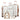 KONO 6-delige beautycase, cosmeticakoffer, handbagage- en toilettas, reistas en bagageset