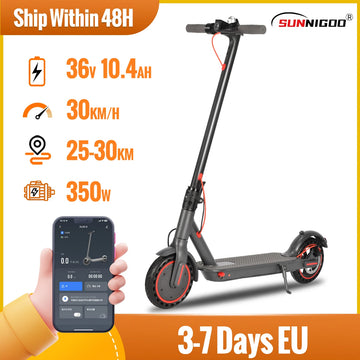 N7pro 350w Adult Electric Scooter 36V 10.4Ah Escooter Kick Scooter Support APP