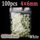 100pcs White 4X6mm