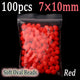 100pcs Red 7X10mm