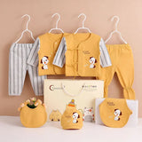 7 stuks pasgeboren kleding babycadeaus puur katoen babyset 0-12 maanden kinderpakjes sets voor babymeisjes
