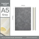 A5 huidgevoel zacht lederen boek-Grijs