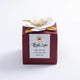 Burgundy white card