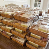 10 20Pcs Cake Dessert Donut Boxes Kraft Paper Charcuterie Boxes with Clear