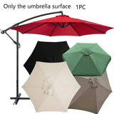 6/8 Rib Polyester Sunshade Cloth Outdoor Patio Umbrella Surface Replacement Cloth Rainproof Sunshade Cloth
