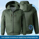 Hooded air conditioning clothing Army Green without accessories