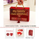 My family has Happiness-high-grade suede style [medium size can hold 3-120000] + money set + Xiaoxi + raffia four-piece set