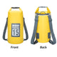 2 straps yellow 15L