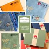 Trendy Chinese Style A5 Notebook Business Office Thermal Cup Suit Company Gifts Customizable Logo