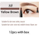 12pcs  Yellow Brown