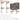 KONO 6-delige beautycase, cosmeticakoffer, handbagage- en toilettas, reistas en bagageset