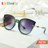Ralferty Cat Eye Sunglasses Women UV400 2025 Luxury Brand Design y2k Sun Glasses Vintage Black Gradient Shades Female Oculos