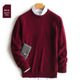 o-neck Burgundy