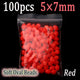 100pcs Red 5X7mm