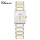 vrouw goud wit