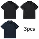 3 stuks - 2 zwart 1 blauw