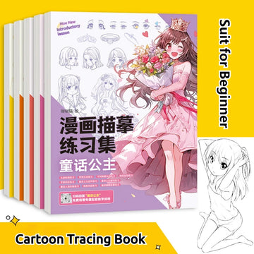 Cartoon Coloring Book Beginner Painting Technique Workbook Comic Manga Images