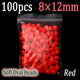 100pcs Red 8X12mm