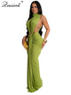 green dress