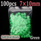 100pcs Green 7X10mm