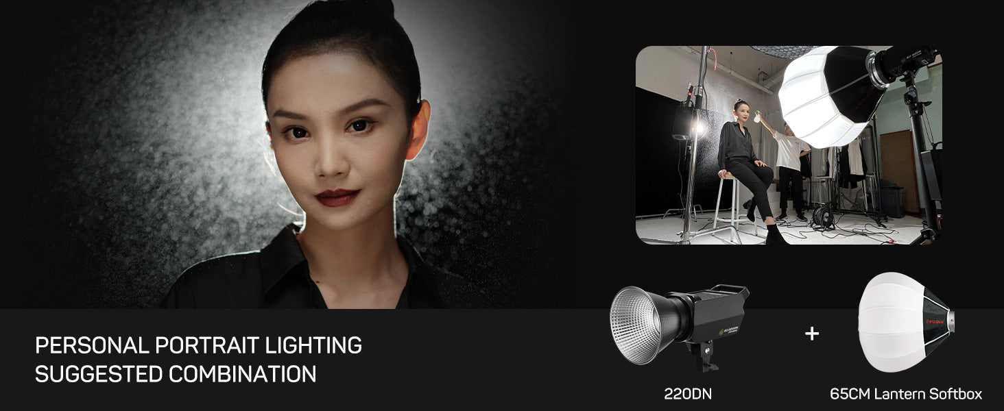 Ifootage COB Video Light SL1 60dn, CRI 98 Tlci 99 12200 LM, 70W COB Continuous Video Light with