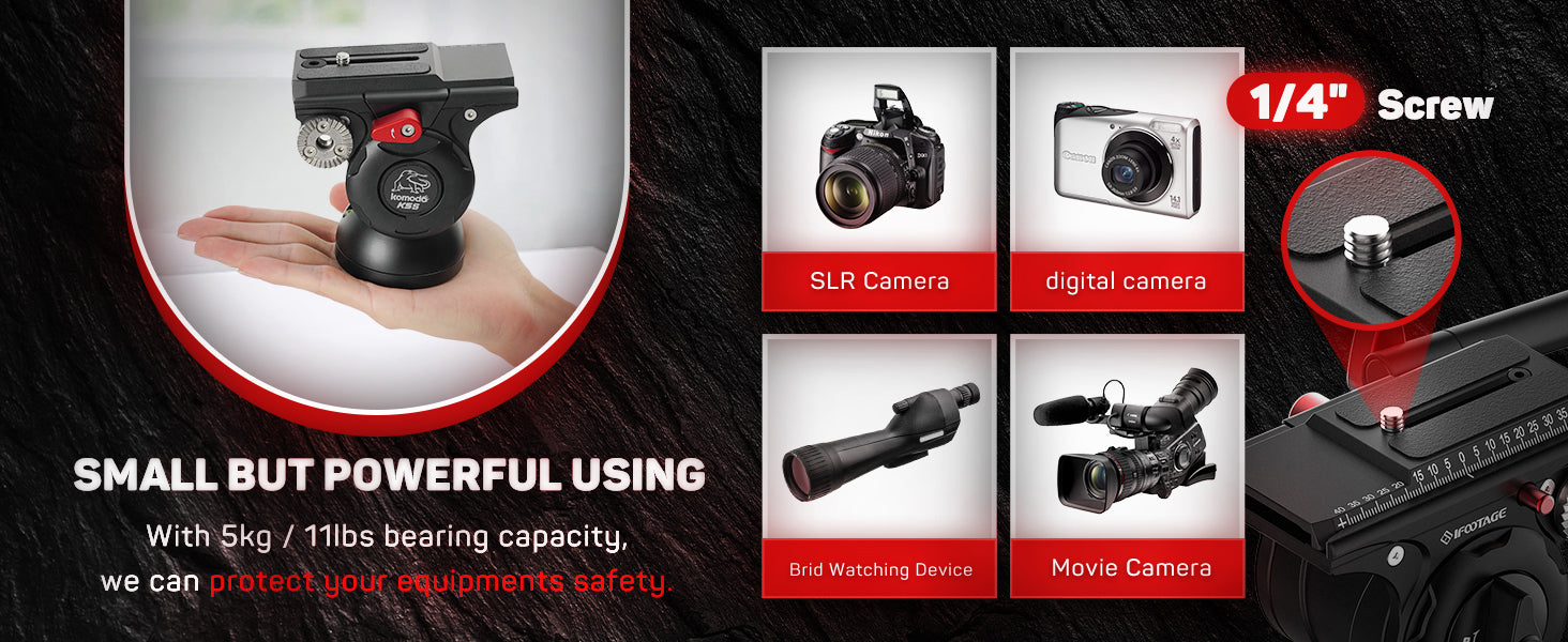 Ifootage Gazelle Tc6s 65 Carbon Fiber Video Tripod, Professional Camera Tripods 3 Sections with