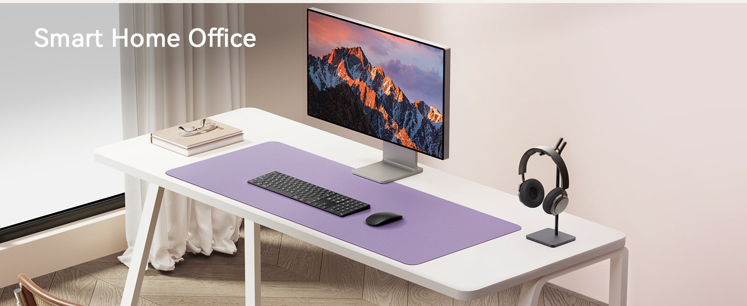 Leren bureau-onderlegger, computermat voor bureau, grote muismat en toetsenbordmat, bureaubeschermer voor kantoor