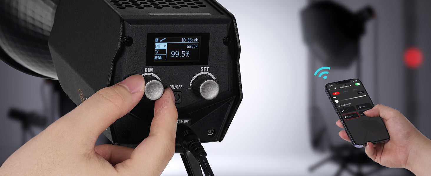 Ifootage COB Video Light SL1 60dn CRI 98 Tlci 99 12200 LM 70W COB Light with 5600k Daylight Mini