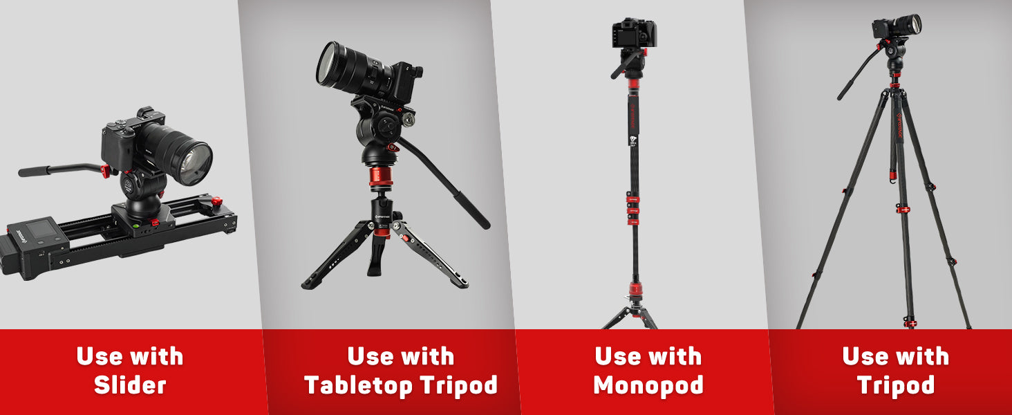 Ifootage Gazelle Tc6s 65 Carbon Fiber Video Tripod, Professional Camera Tripods 3 Sections with